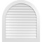 Ekena Millwork Round Top Surface Mount PVC Gable Vent: Non-Functional, w/ 3-1/2"W x 1"P Standard Frame, 38"W x 42"H GVPRT38X4201SN - alternate 1